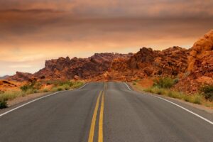 road, red rocks, rock formations, The Path To Therapy